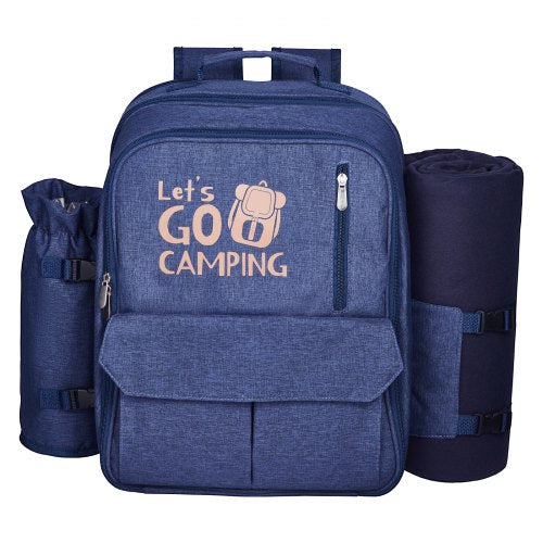Picnic Backpack Beach Picnic Backpack Bag for 4 Person with Insulated