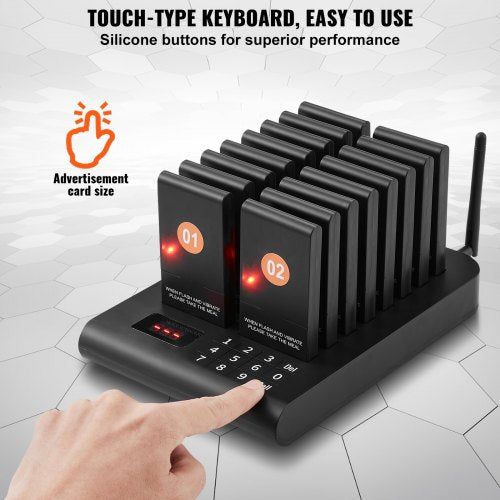 Restaurant Pager System Wireless 500m Long Range Lineup Waiting Queue