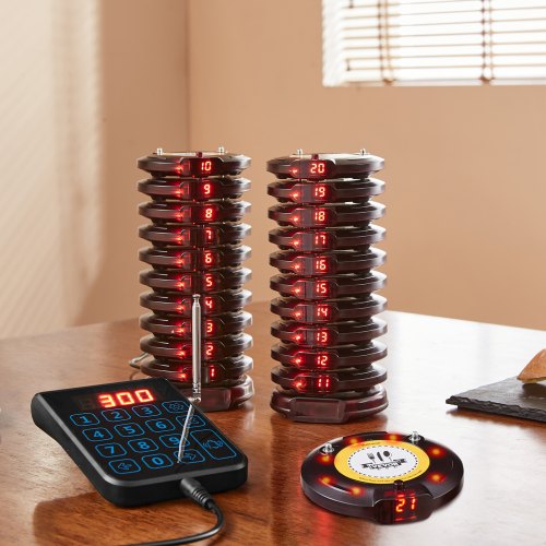 Restaurant Pager System Wireless 500m Long Range Lineup Waiting Queue