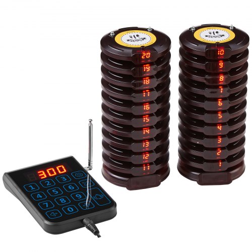 Restaurant Pager System Wireless 500m Long Range Lineup Waiting Queue