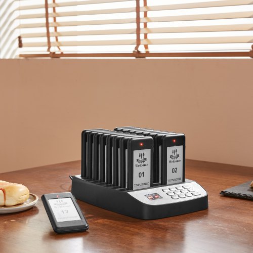 Restaurant Pager System Wireless 500m Long Range Lineup Waiting Queue