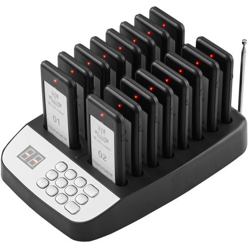 Restaurant Pager System Wireless 500m Long Range Lineup Waiting Queue