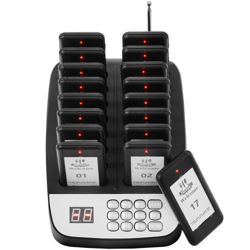 Restaurant Pager System Wireless 500m Long Range Lineup Waiting Queue