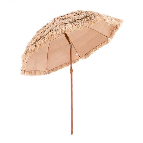 Tiki Umbrella 6.5 ft Thatched Patio Umbrella with Tilt Hawaiian Style