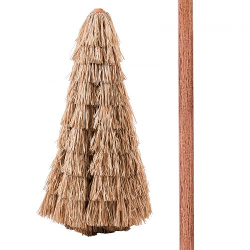 Tiki Umbrella 9 ft Thatched Patio Umbrella with Tilt Hawaiian Style Beach