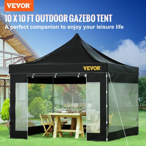 Pop Up Canopy Tent 10 x 10 FT Outdoor Patio Gazebo Tent with Removable