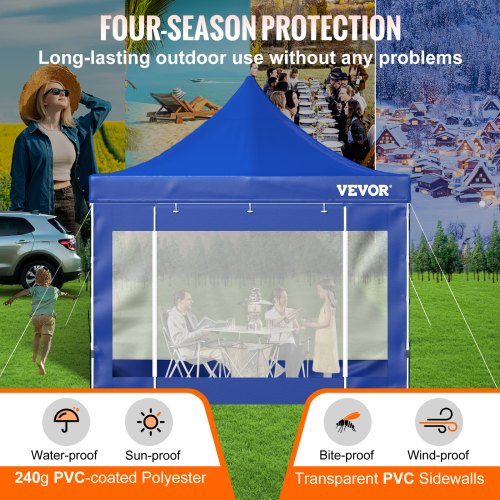 Pop Up Canopy Tent 10 x 10 FT Outdoor Patio Gazebo Tent with Removable