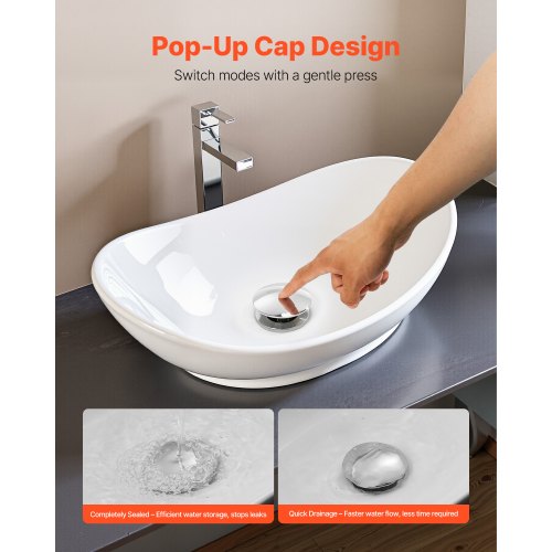 Bathroom Sink Drain Without Overflow Brass and 304 Stainless Steel Pop Up Drains