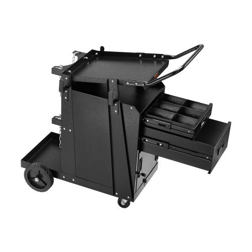 Welding Cart 2 Drawers Welder Cart Heavy Duty with AntiTheft Lockable
