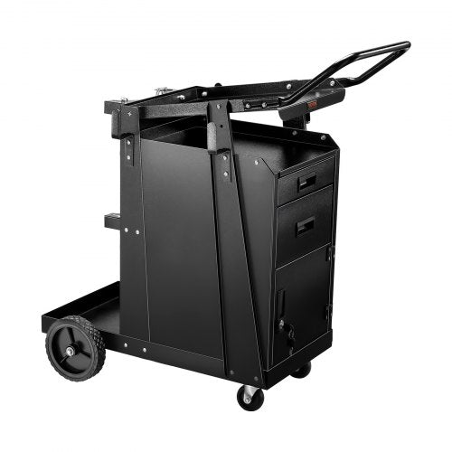 Welding Cart 2 Drawers Welder Cart Heavy Duty with AntiTheft Lockable