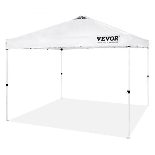Pop Up Canopy Tent 10 x 10 ft 250 D PU Silver Coated Tarp with Portable