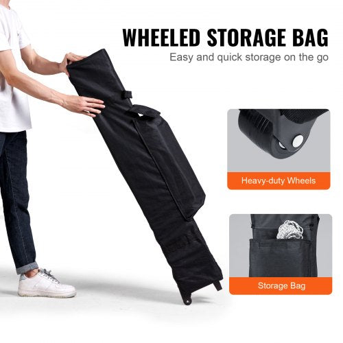 Pop Up Canopy Tent 10 x 10 ft 250 D PU Silver Coated Tarp with Portable