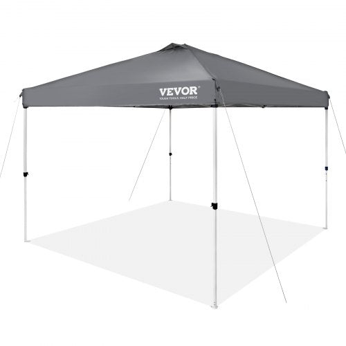 Pop Up Canopy Tent 10 x 10 ft 250 D PU Silver Coated Tarp with Portable