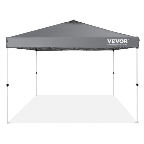 Pop Up Canopy Tent 10 x 10 ft 250 D PU Silver Coated Tarp with Portable