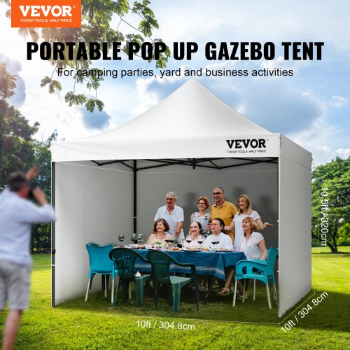 10x10 FT Pop up Canopy with Removable Sidewalls Instant Canopies Portable