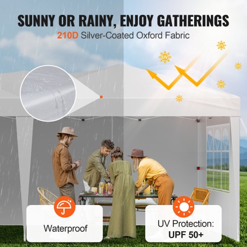 Pop Up Canopy 10 x 20 FT Instant Canopy Portable Gazebo with 3 Sidewalls