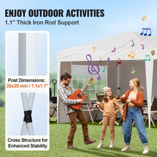 Pop Up Canopy 10 x 20 FT Instant Canopy Portable Gazebo with 3 Sidewalls