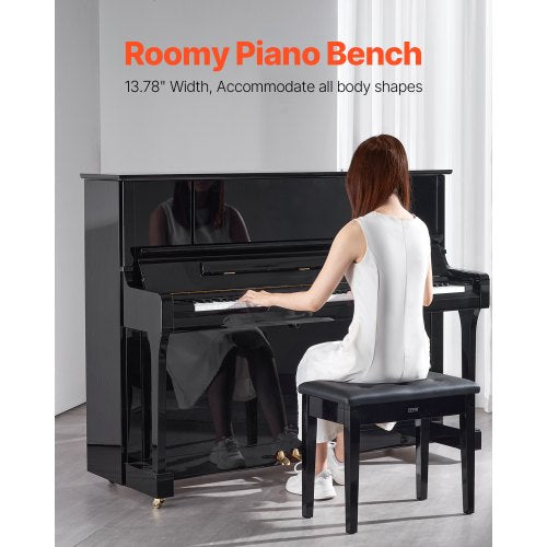 Piano Bench 22 x 1378 x 19 Keyboard Piano Chair with HighDensity