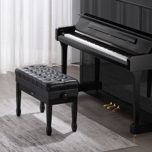 Piano Bench 295 x 14 x 203 Duet Keyboard Piano Chair with 203234”