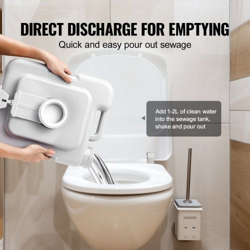 Portable Toilet for Camping with Carry Bag RV Toilet with 3.2 Gal Waste
