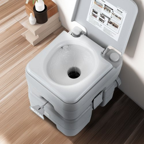Portable Toilet for Camping Porta Potty with Carry Bag 5.3 Gal Waste Tank