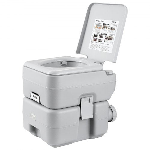 Portable Toilet for Camping Porta Potty with Carry Bag 5.3 Gal Waste Tank