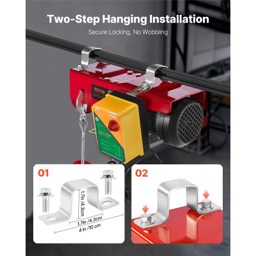 2200 lbs Wireless Attic Lift 1600W 110V Electric Hoist with Wireless Remote
