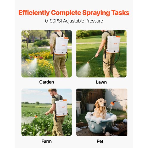 Battery Powered Backpack Sprayer 3.2 Gal Powerful Electric Backpack