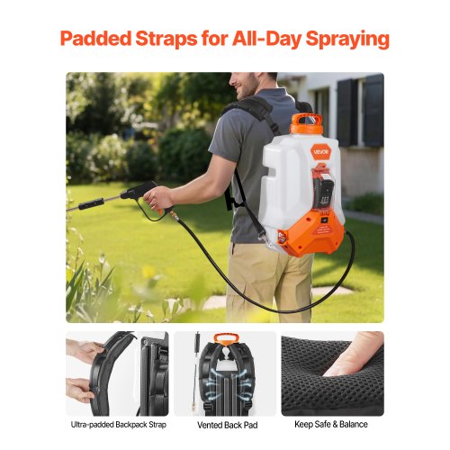Battery Powered Backpack Sprayer 4 Gallons Electric Backpack Sprayer 2