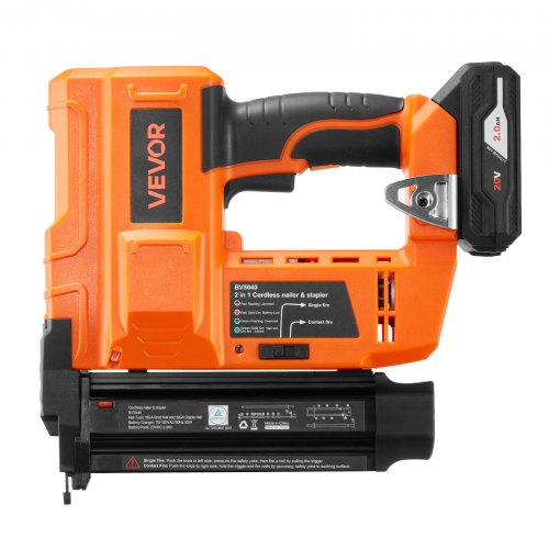 2In1 Cordless Brad Nailer 18 Gauge 20V Battery Powered Nail Gun And Staple