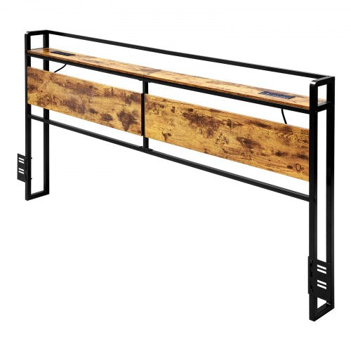 Headboard for King Size Bed Adjustable Height Headboard with Storage Shelf