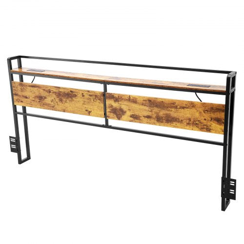 Headboard for King Size Bed Adjustable Height Headboard with Storage Shelf