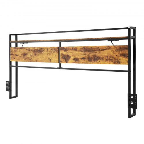 Headboard for King Size Bed Adjustable Height Headboard with Storage Shelf