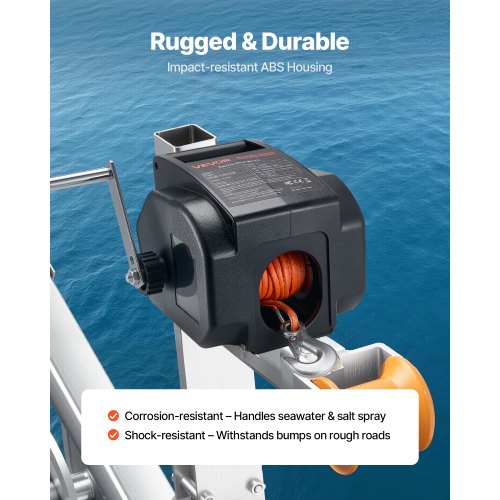 Electric Boat Winch 12V DC 300W Reversible Electric Trailer Winch for Boats