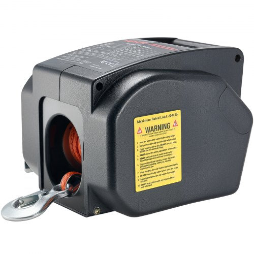 Electric Boat Winch 12V DC 300W Reversible Electric Trailer Winch for Boats
