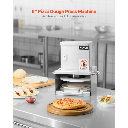 Electric Pizza Dough Press Machine 6 inch Pizza Pastry Press Plate