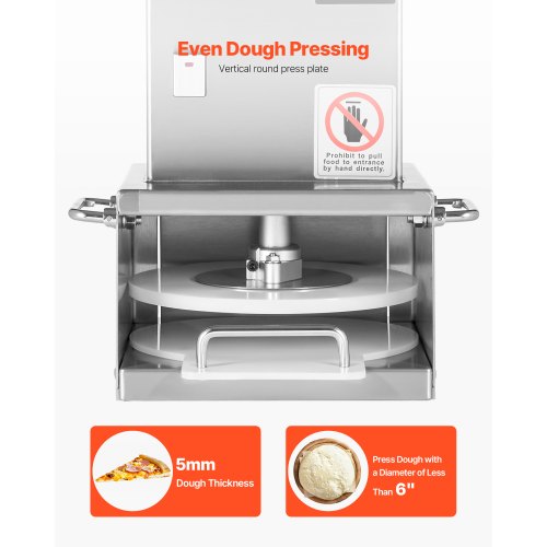 Electric Pizza Dough Press Machine 6 inch Pizza Pastry Press Plate