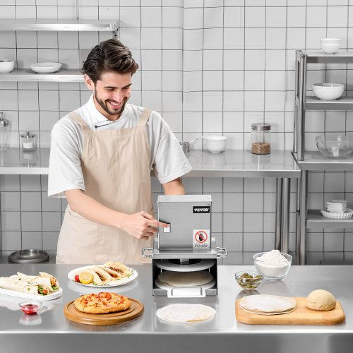 Electric Pizza Dough Press Machine 6 inch Pizza Pastry Press Plate