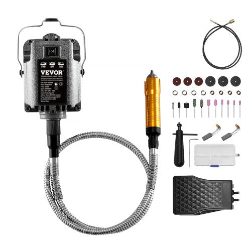 Flex Shaft Grinder 1200W 30000RPM Electric Flex Shaft Rotary Tool Carver