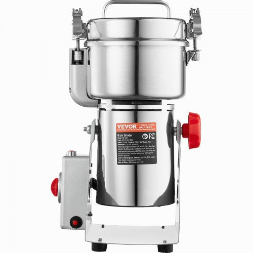 500g Electric Grain Mill Grinder High Speed 2000W Commercial Spice