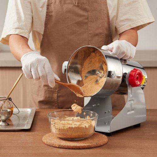 750g Electric Grain Mill Grinder High Speed 2000W Commercial Spice