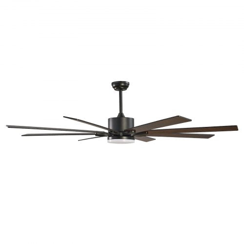 72 Inch Ceiling Fan with Light 6Speed Remote Control Dimmable 3Color