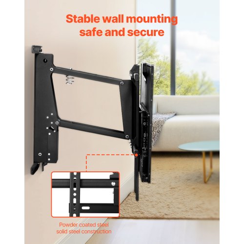 Motorized TV Wall Mount TV Mount for 32 to 65 Inch TV Electric Adjustable