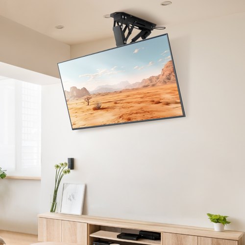 Motorized Ceiling TV Mount TV Wall Mount for 32 to 65 Inch TV Electric