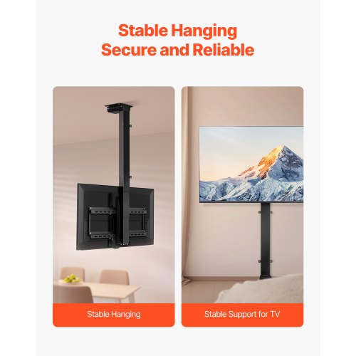 Motorized Ceiling TV Mount TV Wall Mount for 32 to 55 Inch TV Electric