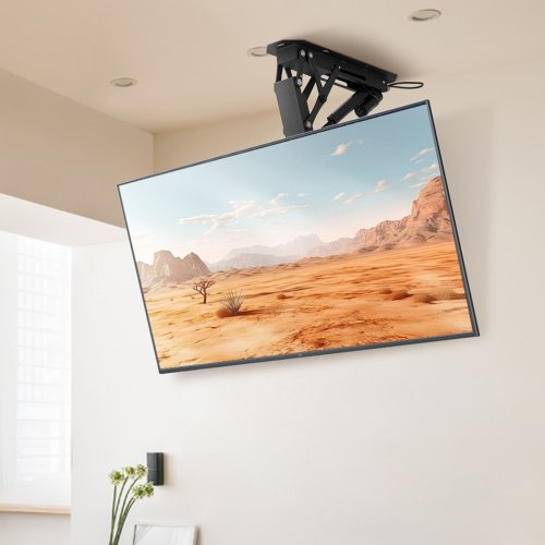 Motorized Ceiling TV Mount TV Wall Mount for 32 to 70 Inch TV Electric