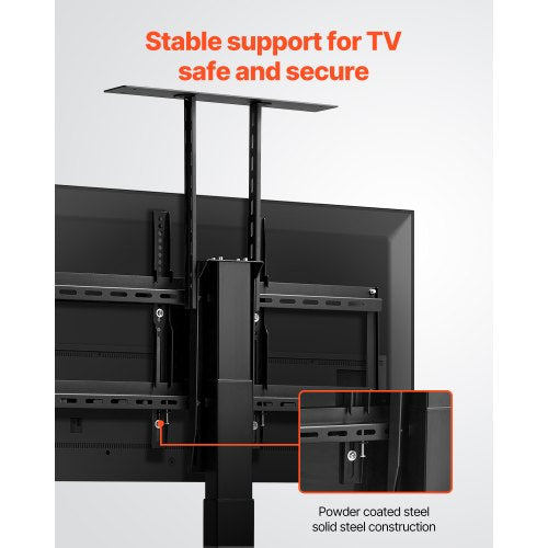 Motorized TV Lift Stand 120 lbs max Load Adjustable TV Lift Stand Mount