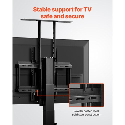 Motorized TV Lift Stand 132 lbs max Load Adjustable TV Lift Stand Mount