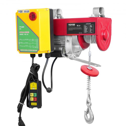 Tuspuzz Electric Hoist 880 lbs Lifting Capacity 850W 110V Electric Steel