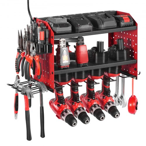 Power Tool Organizer with Charging Station 3Layer Drill Storage Rack